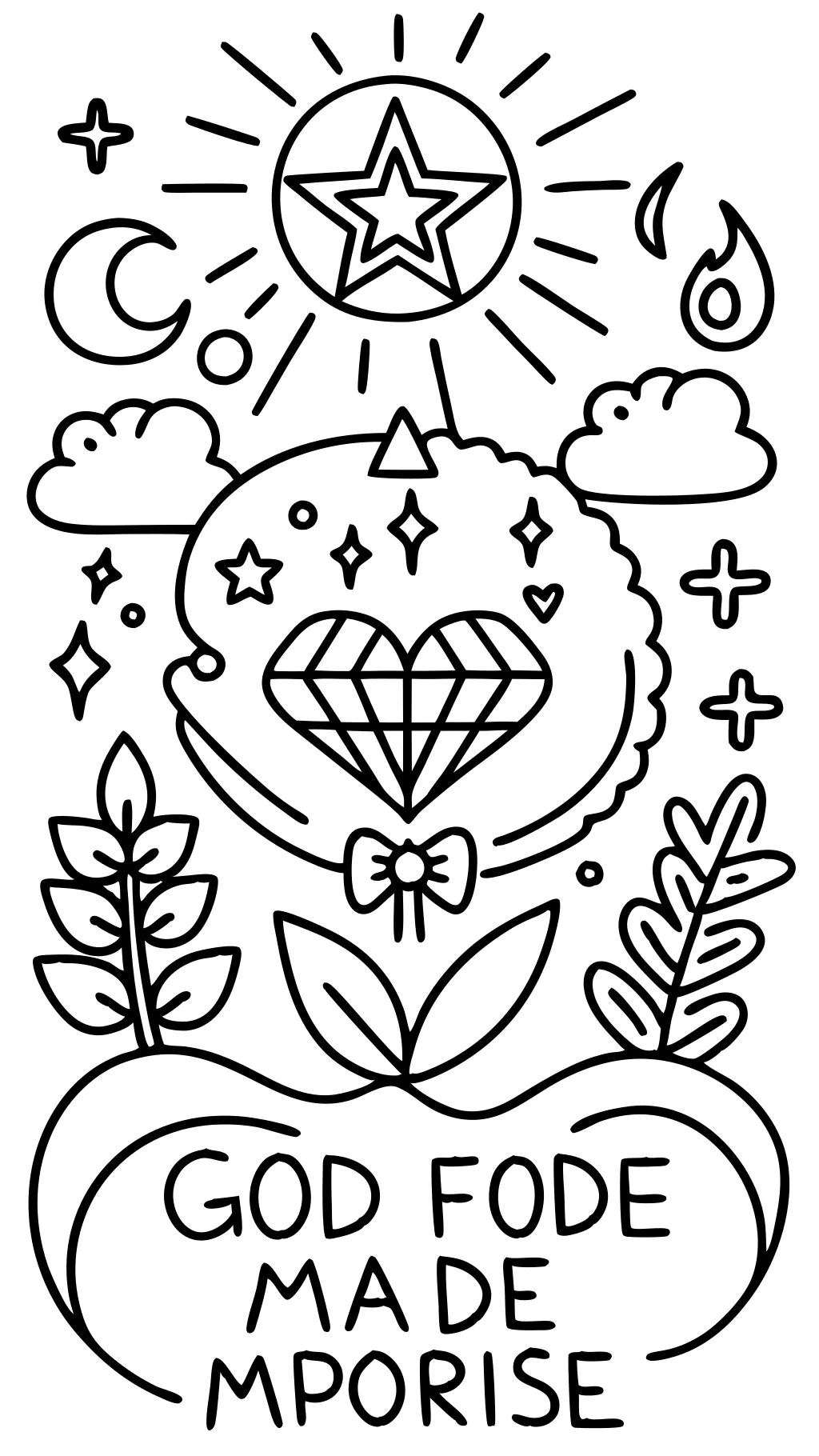 god made me for a purpose coloring page